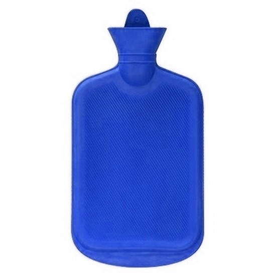 1x Stuks warmwater kruik blauw 2 liter