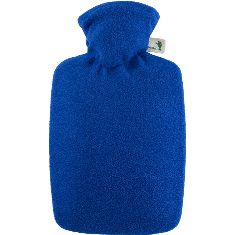 Blauwe waterkruik 1,8 liter met fleece hoes