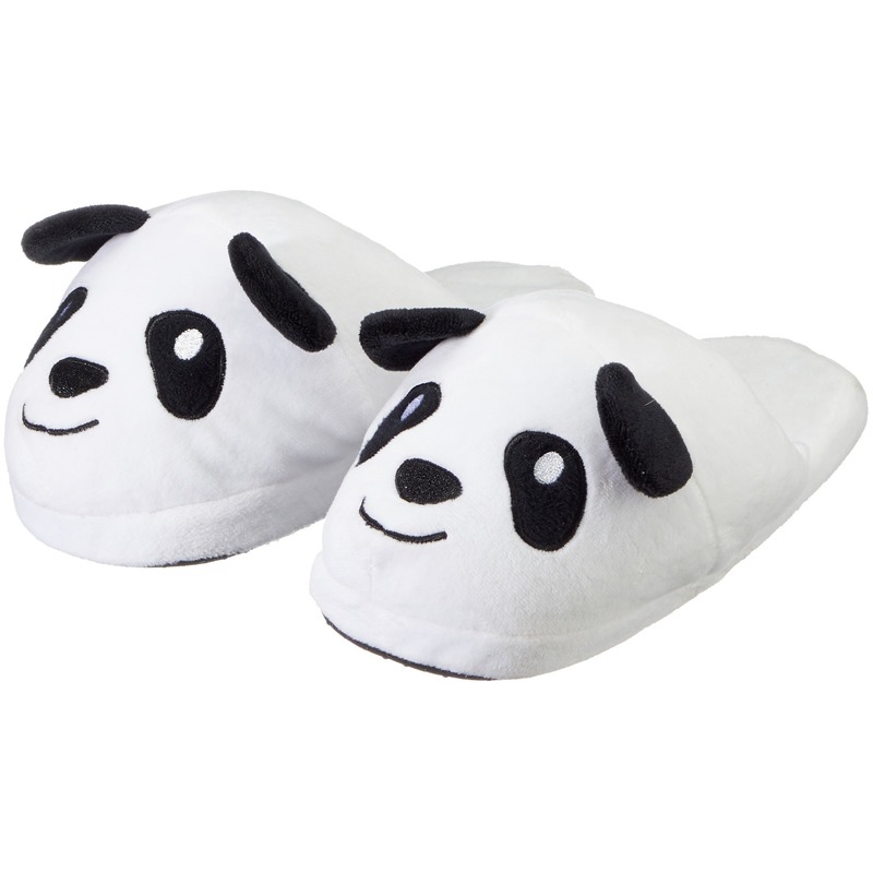 Cadeau kinderslofjes/pantoffels panda met anti-slip zool voor kinderen
