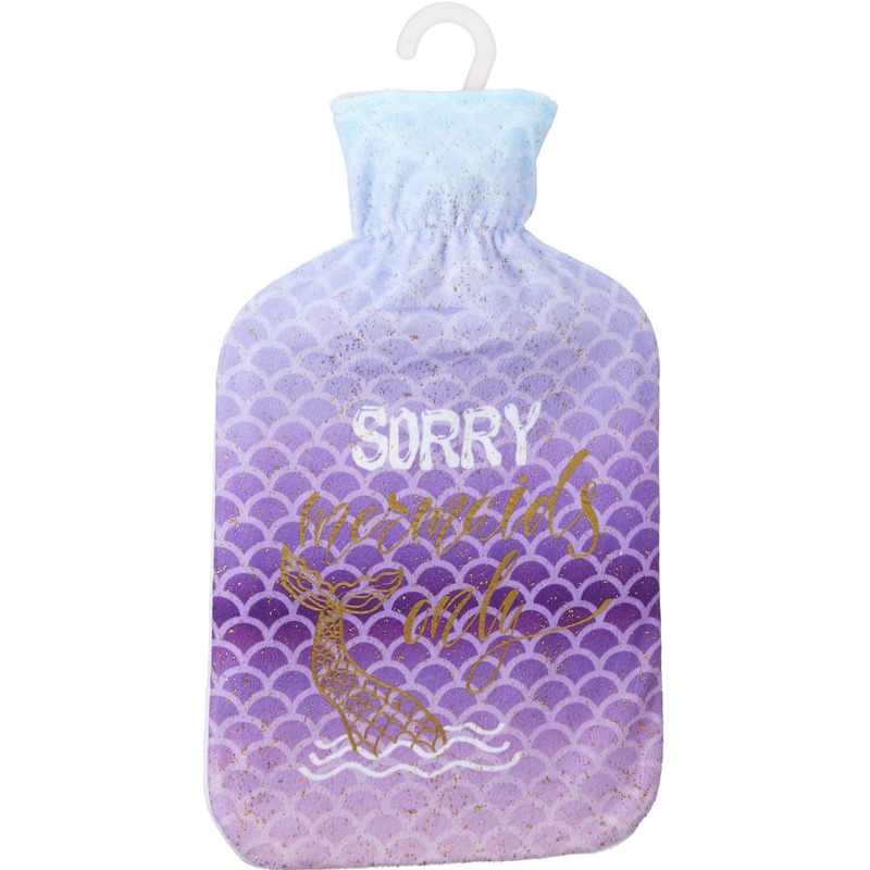Gekleurde waterkruik 2 liter met zeemeerminnen opdruk en de tekst Sorry Mermaids Only