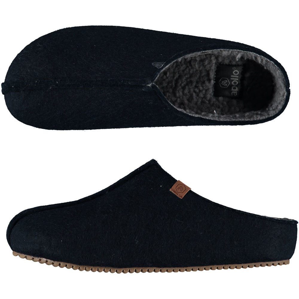 Heren instap slippers/pantoffels blauw maat 41-42