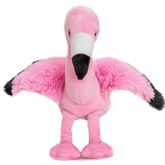 Warm knuffel flamingo babyshower kado 18 cm