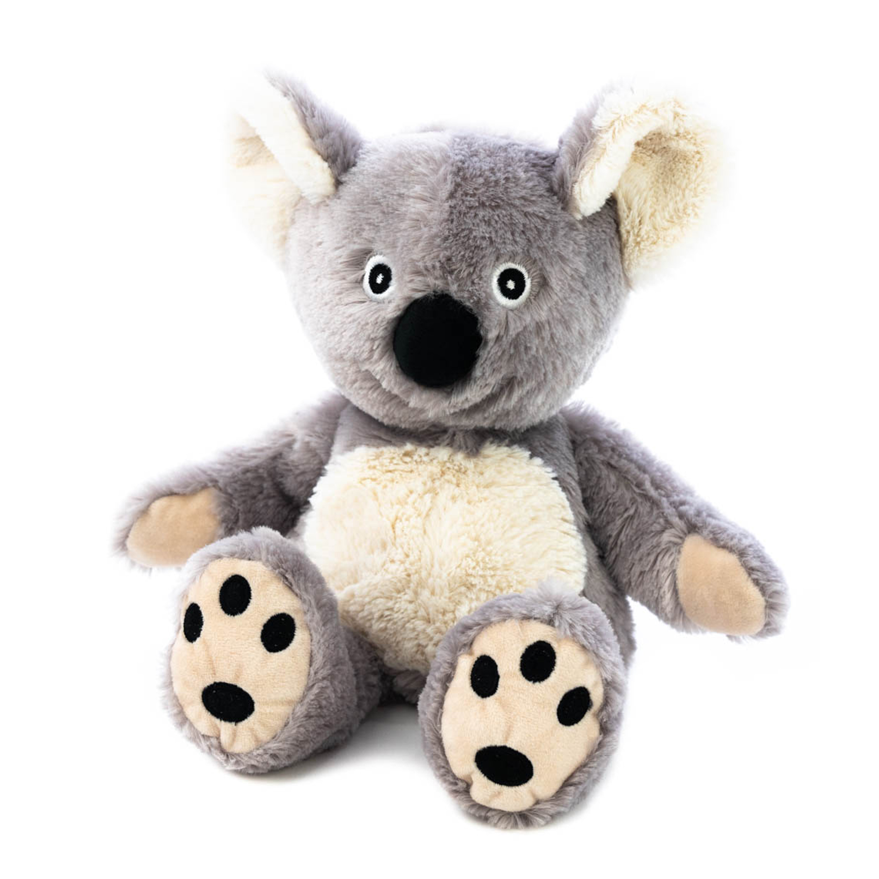 Warmte/magnetron opwarm knuffel - Koala - grijs - 35 cm - pittenzak