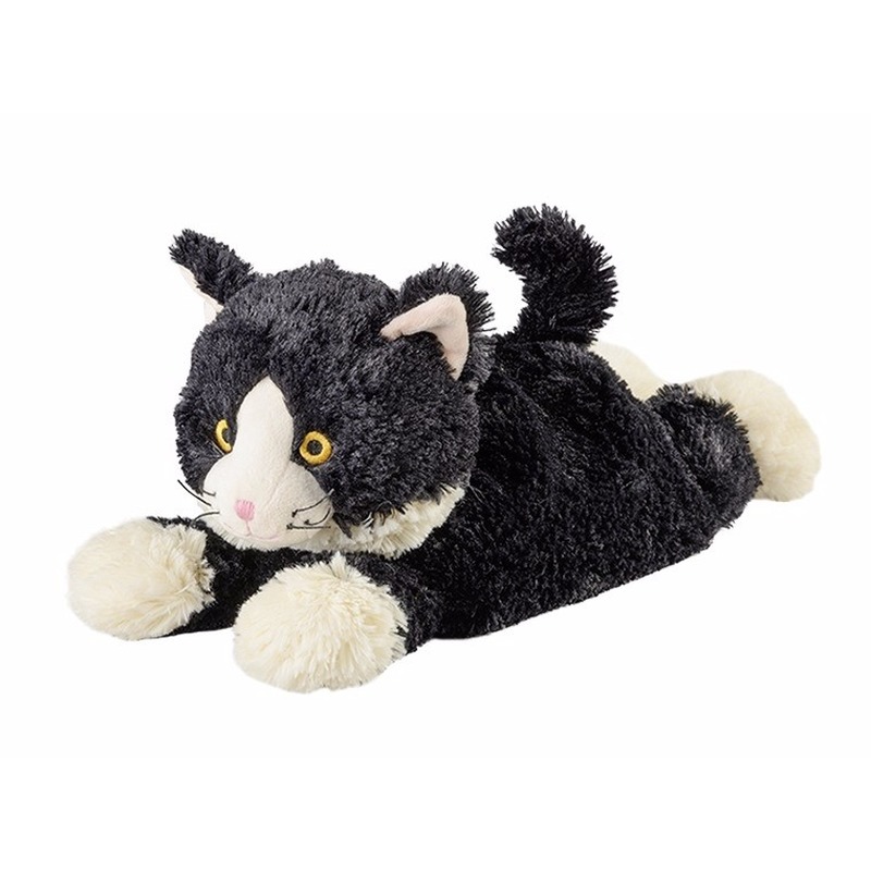 Warmteknuffel kat zwart 38 cm knuffels kopen