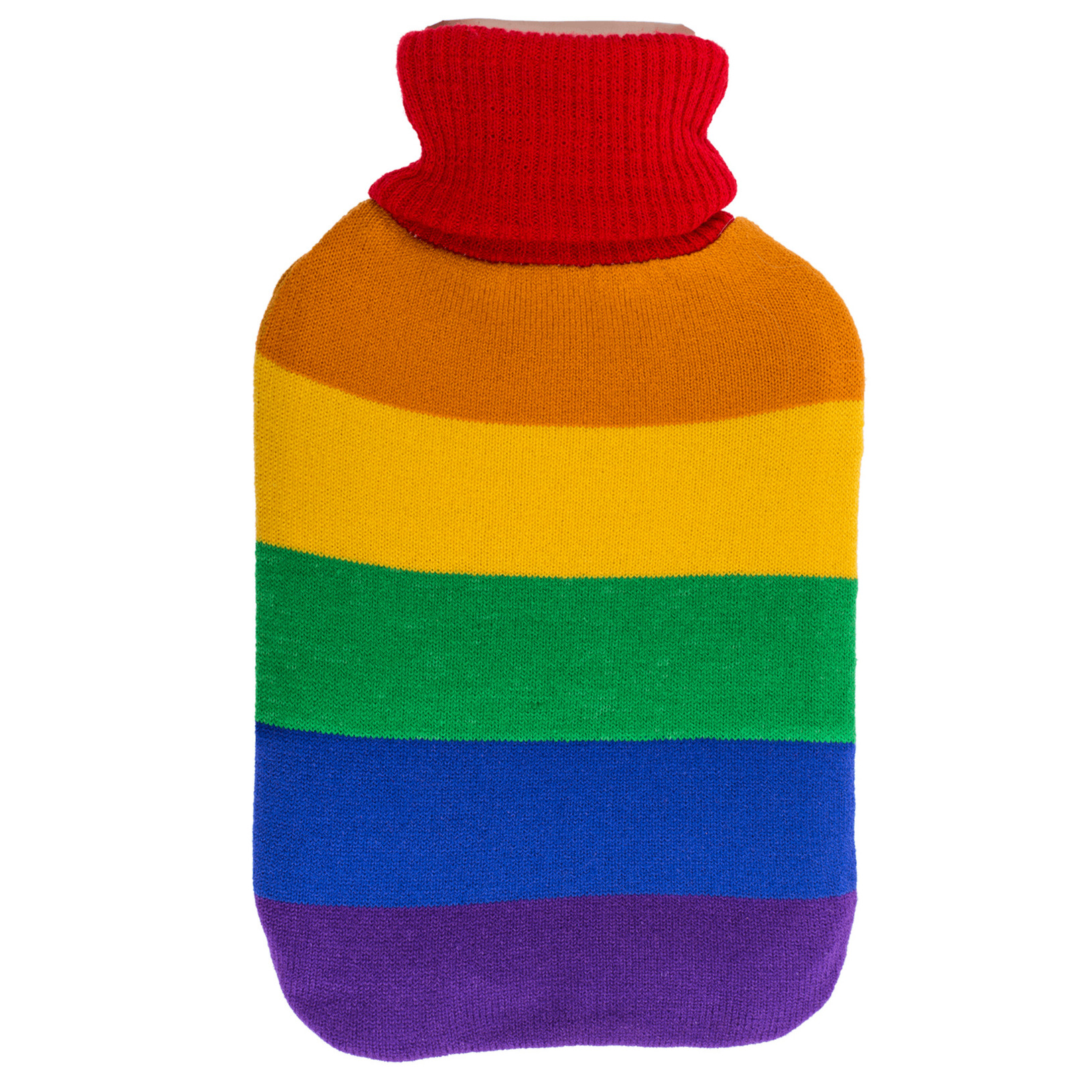 Warmwater kruik - Pride/regenboog thema kleuren - 2 liter - 18 x 34 cm