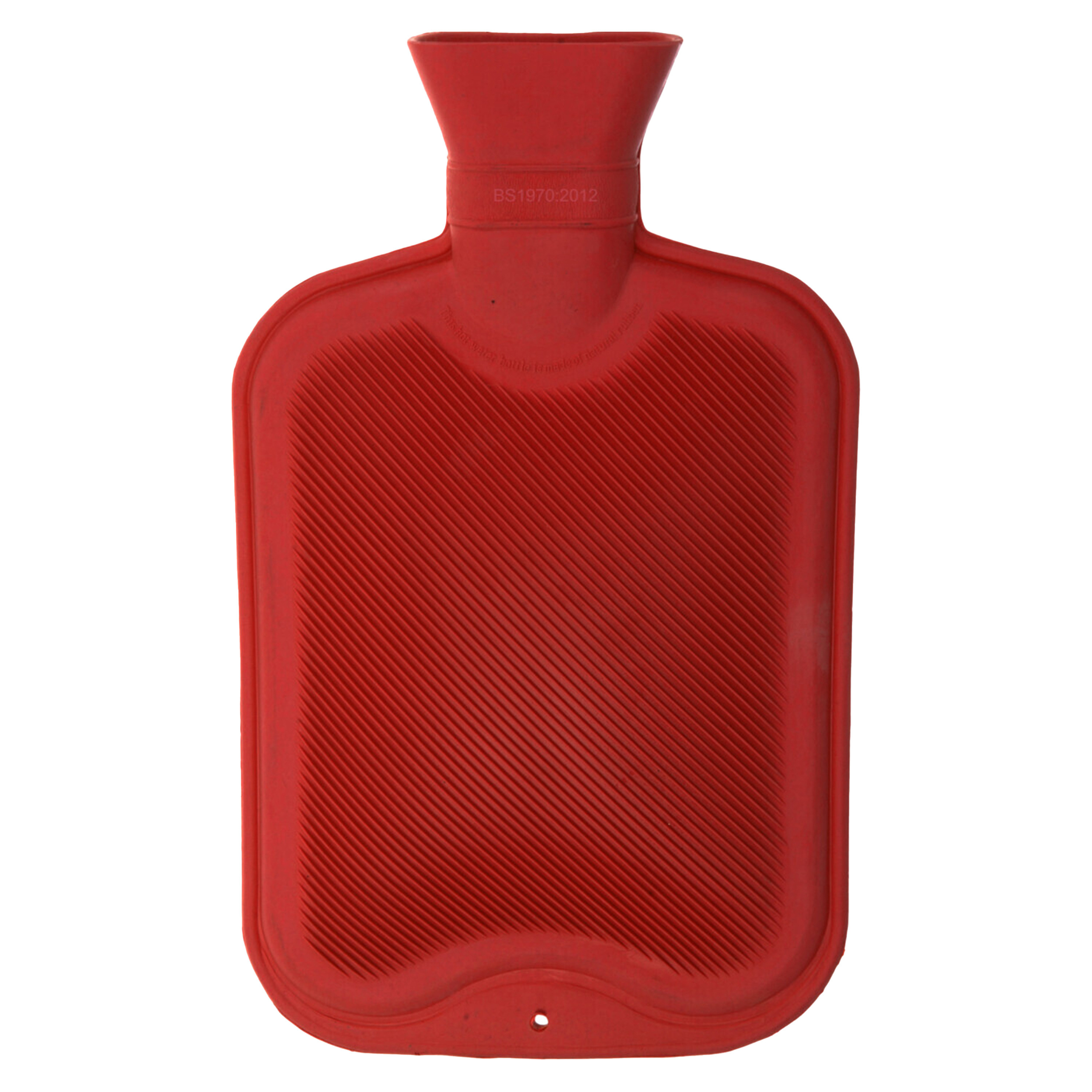 Warmwaterkruik 2 liter van rubber rood