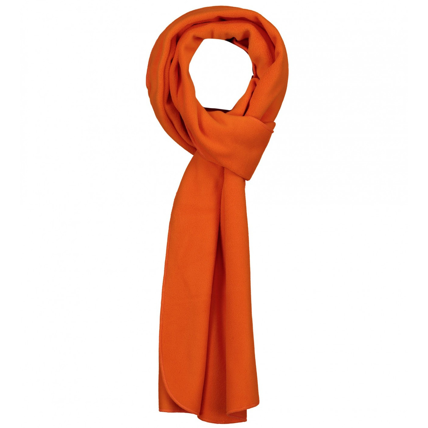 Zachte oranje fleece sjaal