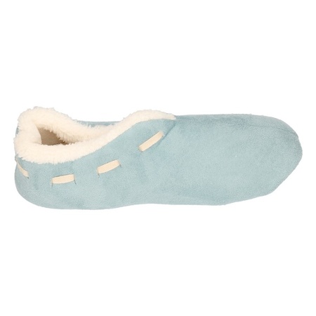 Ladies Spanish slippers light blue