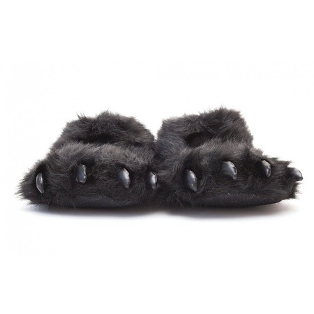 Animal paw slippers adults bear size 10/12