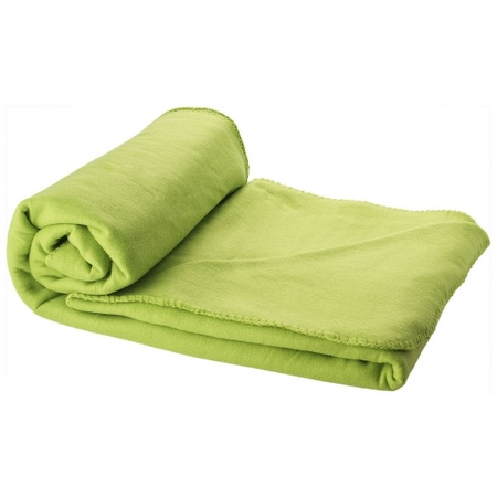 Fleece deken lime groen 150 x 120 cm