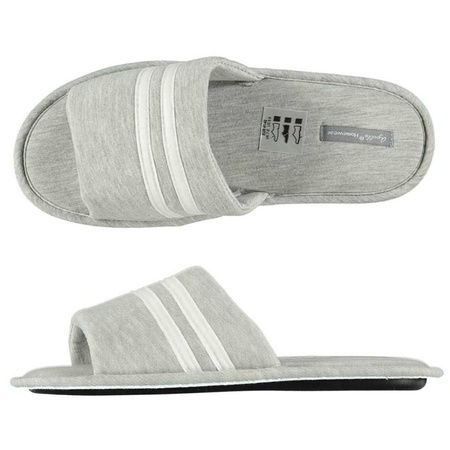 Grey slippers for men