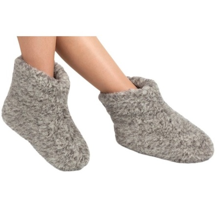 Grey woolen slippers for ladies/men 