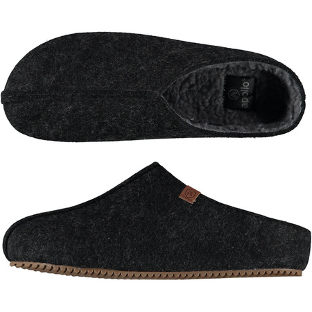 Mens slip-on slippers anthracite size 41-42