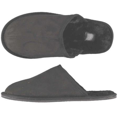 Mens slip-on slippers anthracite size 45-46