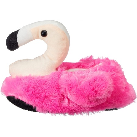 Kinder dieren pantoffels/sloffen flamingo 