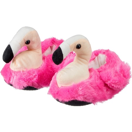 Kids animal slippers flamingo