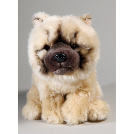 Verwisselbaar teugels lof Knuffel hondje Chow Chow 23 cm | Sloffen webshop