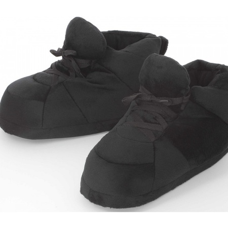 Zwarte sneaker model sloffen/pantoffels voor dames